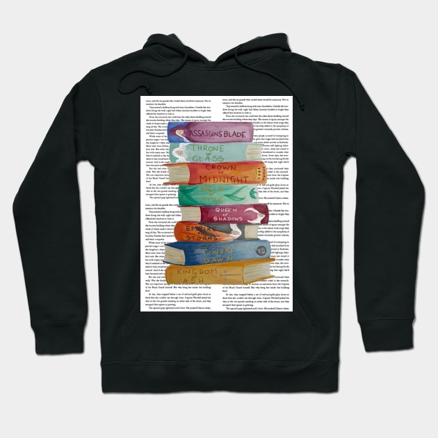 Court of Glass Book Collection Hoodie by booksnbobs